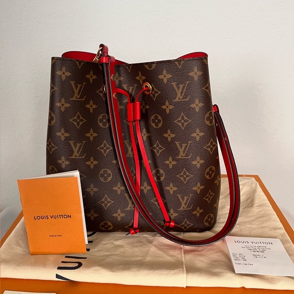 ONE DAY SALE! Louis Vuitton Neo Noe Red MM - Picture 1 of 14